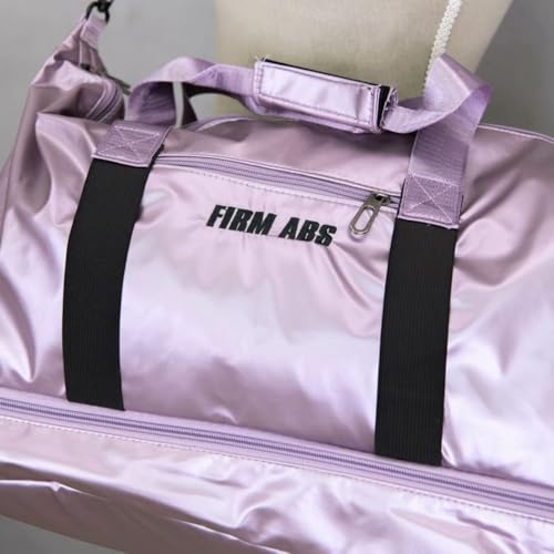 Bolsa Transversal Academia Exercícios Físicos Viagem Unissex Espaçosa Multifuncional (Lilás)