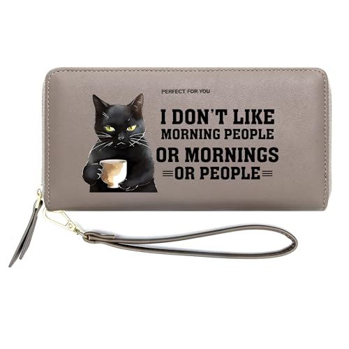 InsWork Personalized Cat Women Wallets,Birthday Gift,Holiday Gift for Friend,Valentine's Day Gift for Wife,Mother,Daughter,Ladies 1304e