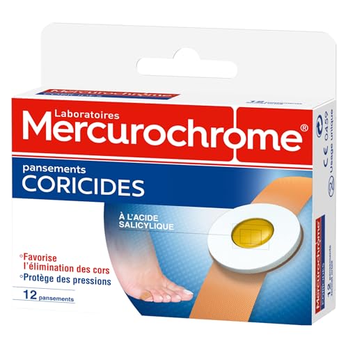 Pansements coricides Mercurochrome contre la pression due aux cors