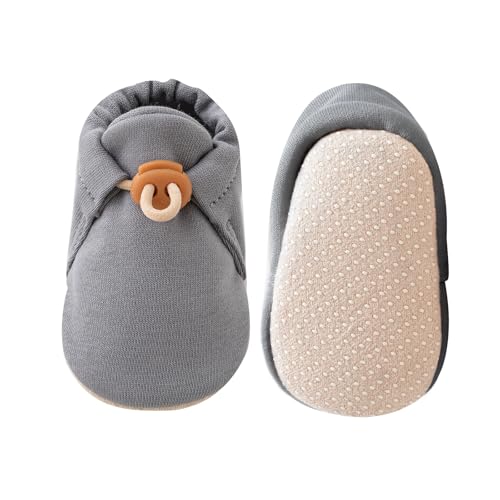 Image of KARUNEL Baby Booties Newborn Infant Shoes Cozy Soft Warm Cotton Boots for Boys Girls
