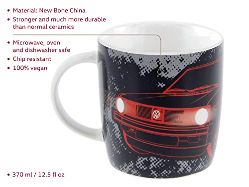 Taza cerámica VW GTI 370 ml negra BRISA miniatura 2