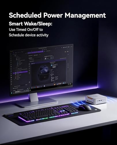 undefined KAMRUI Hyper H2 Mini Gaming PC, in-tel Core i9-11900H (Beat 1195G7/5825U, up to 4.9GHz) 32GB RAM 1TB SSD Mini Desktop Computers, Triple 4K Display 6*USB3.2, USB-C, HDMI, DP, WiFi6, BT5.2, Office Home の商品画像 5