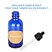 StonyLab 60ml (2 oz) 4-Pack Frasco Gotero de Vidrio, Botella Cuentagotas de...