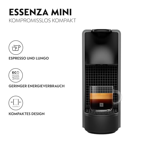 Nespresso KRUPS Essenza Mini Grau Original Kapselmaschine XN110B – Ansicht 2