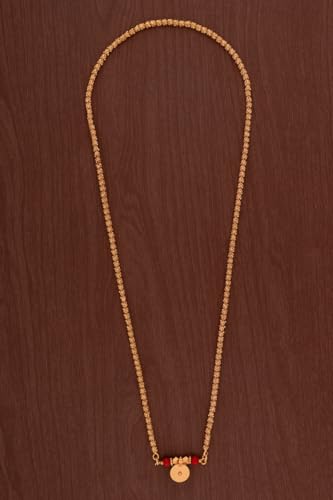 Image of Radha's Creations LONG 30 inch Mangalsutra LONG with Tali One Gram Gold for Women