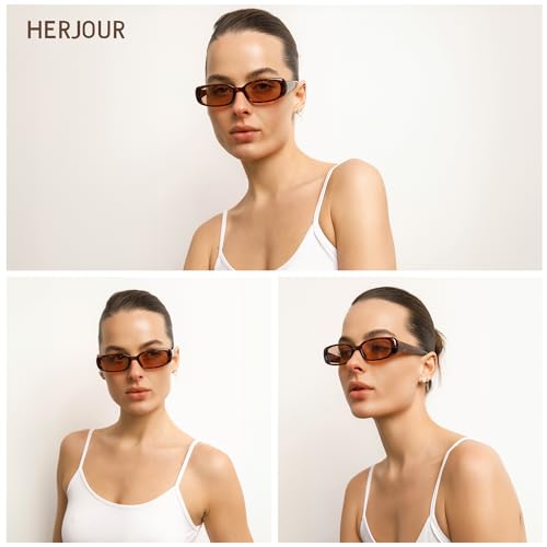Rectangle Retro Trendy Sunglasses Womens Mens 90s Classic Vintage Narrow Sun Glasses AR822692