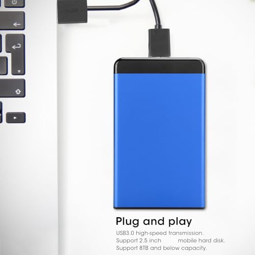 Caja externa para disco duro portátil 2.5'' USB 3.0 aluminio miniatura 3