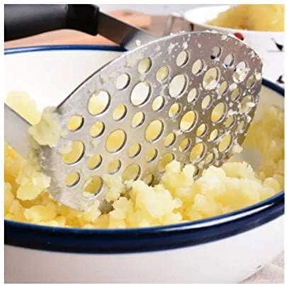 Kit 2 Peças Premium Amassador Espremedor Triturador de Alho e Amassador de Batatas Purê Legumes e Fe