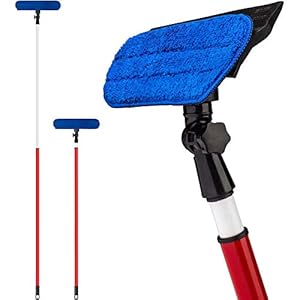 Tyroler Bright Tools Telescopische Hoge Vensterreiniger 1.6 M Lang, 100% Natuurlijke Rubberen Venster…