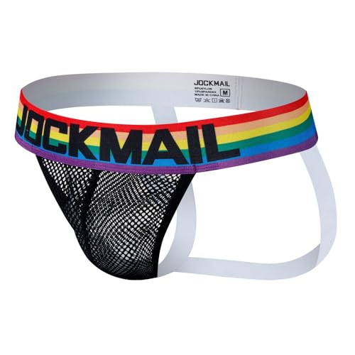 JOCKMAIL Jock Straps for Men Breathable Men's Jockstraps Sexy Athletic Supporter Underwear for Gym and Party2