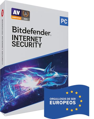Bitdefender Internet Security | 1 dispositivo | 1 año | PC | Código de activación enviado por correo postal