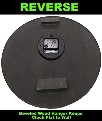 Mx2 Wood Wall Clock Family Tree Heart Family Large Wall Clock 18 Inch Round #TOP1