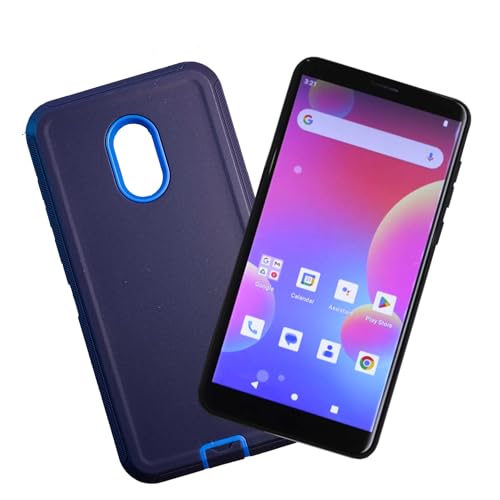 G-Mee Value Bundle Connect Pro with A Dark Blue Rugged Case | Safer Smartphone | 4GB RAM, 64GB...