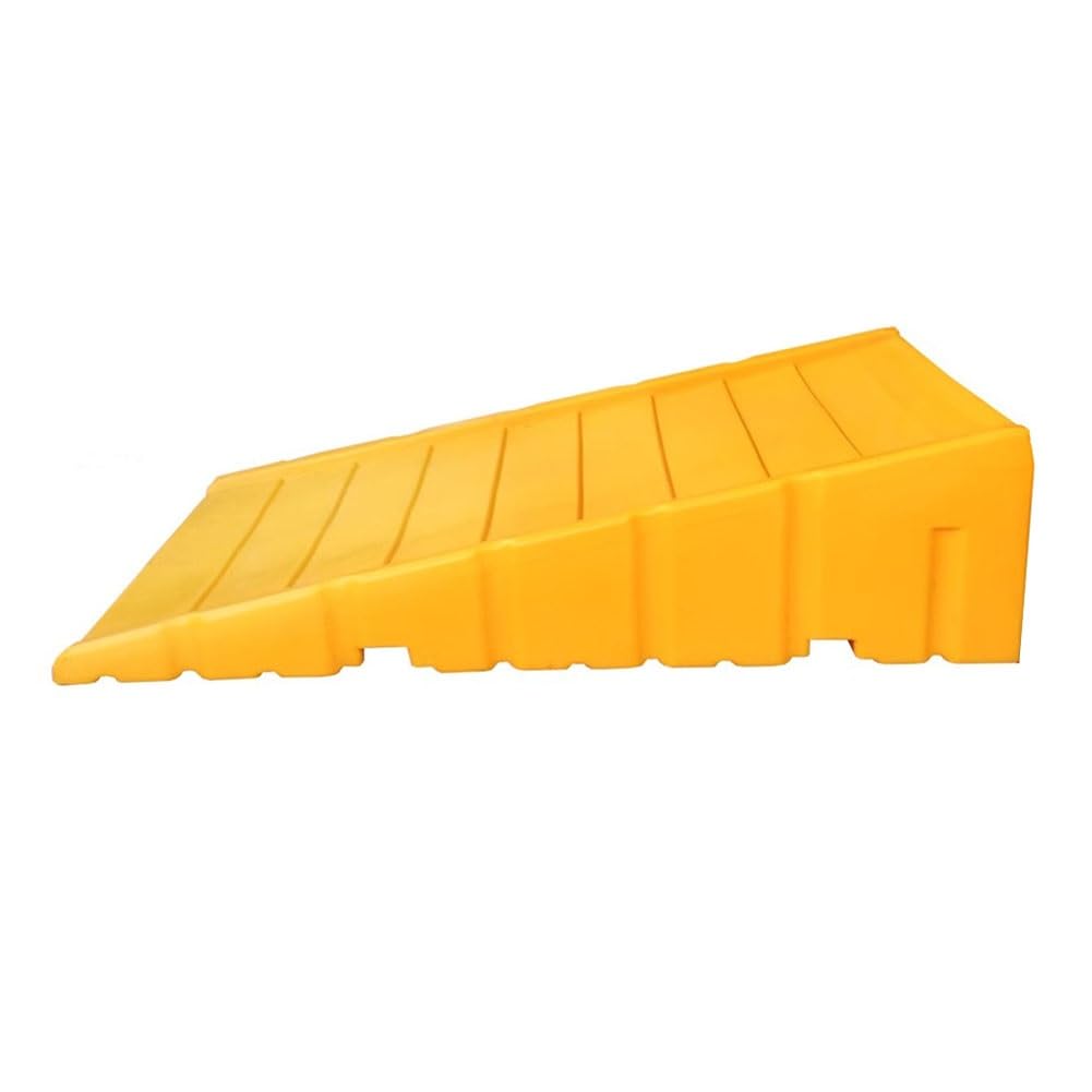 Taca odpływowa odporna na zalanie, szczelna rampa paletowa, modułowa platforma ociekowa, wytrzymała konstrukcja z tworzywa sztucznego, 80 x 30 x 120 cm, idealna do wycieków oleju i chemikaliów