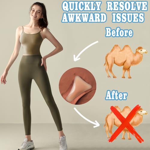 Image of Cameltoe Concealer Cover Seamless Reusable Silicone Hider Insert No Sticky Layer Anti Camel Toe Cover Silicone Underwear Guard for Leggings and Swimwear, Seamless & Invisible (4 Pack)