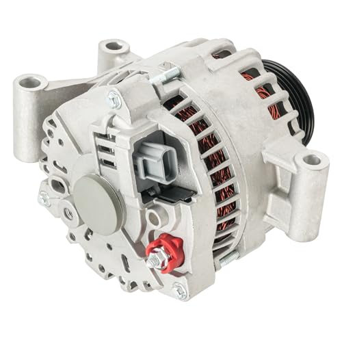 Image of KAX New Alternator Compatible With 2005-2007 Ford F250 /F350 Super Duty 6.0T V8, 2005 Excursion, 2004-2007 F450 /F550 Super Duty 8479N 12V 110Amp CW 8-Groove Pulley