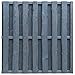 Produktbild Vigleco Bohlenzaun-Paneel Hochwertiges Kiefernholz 180×180 cm Grau