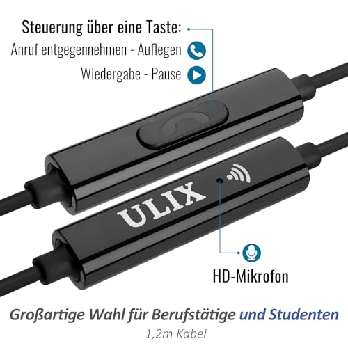 In-Ear Gaming Headset UliX Rider Kopfhörer mit Mikrofon