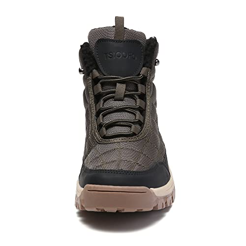 Image of SKDOIUL Men's Winter Outdoor Snow Boots Shoes