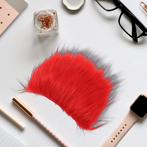 Image of Unisex Funny Red Wig Crazy Wigs for Adults Halloween Costume Wig and Party Pelucas (Red, Medium)