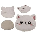 Wärmekissen Dackel 22×15 cm – Mikrowellengeeignetes Kuscheltier mit Wärmefüllung – Entspannendes Körnerkissen für Nacken, Bauch & Rücken – Weiche Weizenfüllung (Katze)