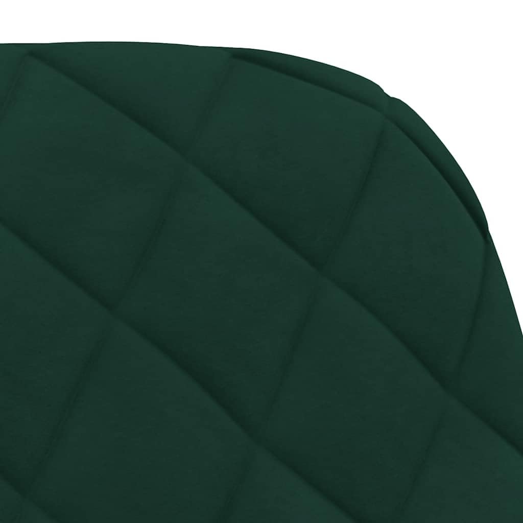 Generico Sedie da Pranzo 2 pz Verde Scuro in Velluto,Mobili,Sedie,Sedie per Cucina e Sala da Pranzo,Verde,11.6 kg,344781