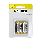 MAURER - Pila Maurer Alcalina AAA / LR03 (Blister 4 Piezas)
