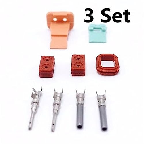 Conector impermeable para coche con 2 pines serie DT y calibre AWG 5