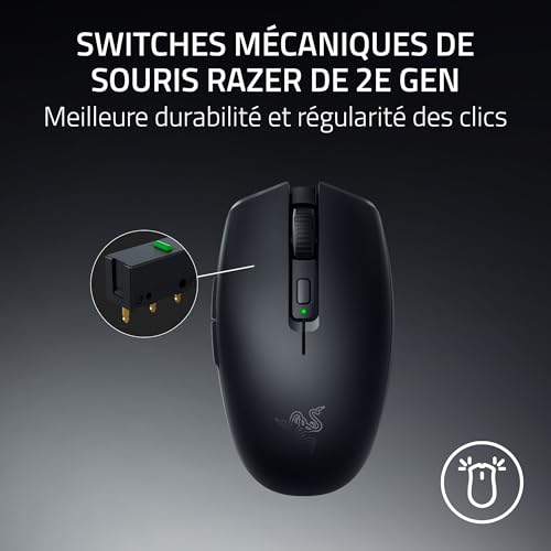 Ratón Razer Orochi V2 Gaming sans fil 16000 DPI Ergonomique - vue 6