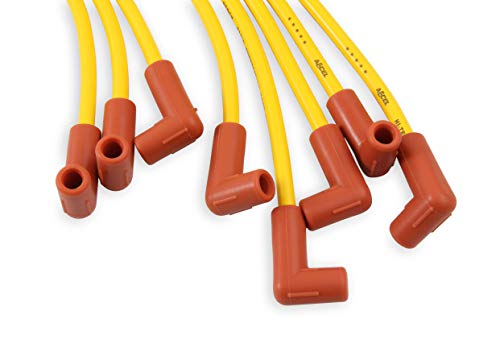 Accel 4048 Spark Plug Wire Set - 8Mm - Yellow With Hei Stock Style Boots #TOP3
