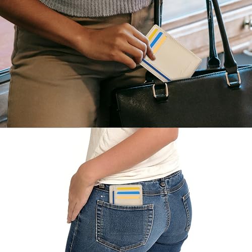 Travelambo Medium RFID Blocking Minimalist Leather Wallet