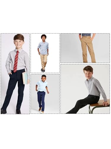 Galaxy by Harvic Boy's 2-Pack Super Stretch Slim Fit Chino Pants (Size 4-20)4