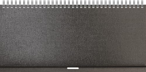 Agenda 2025 horizontal BRUNNEN 870 profesional de 128 páginas negra para notas
