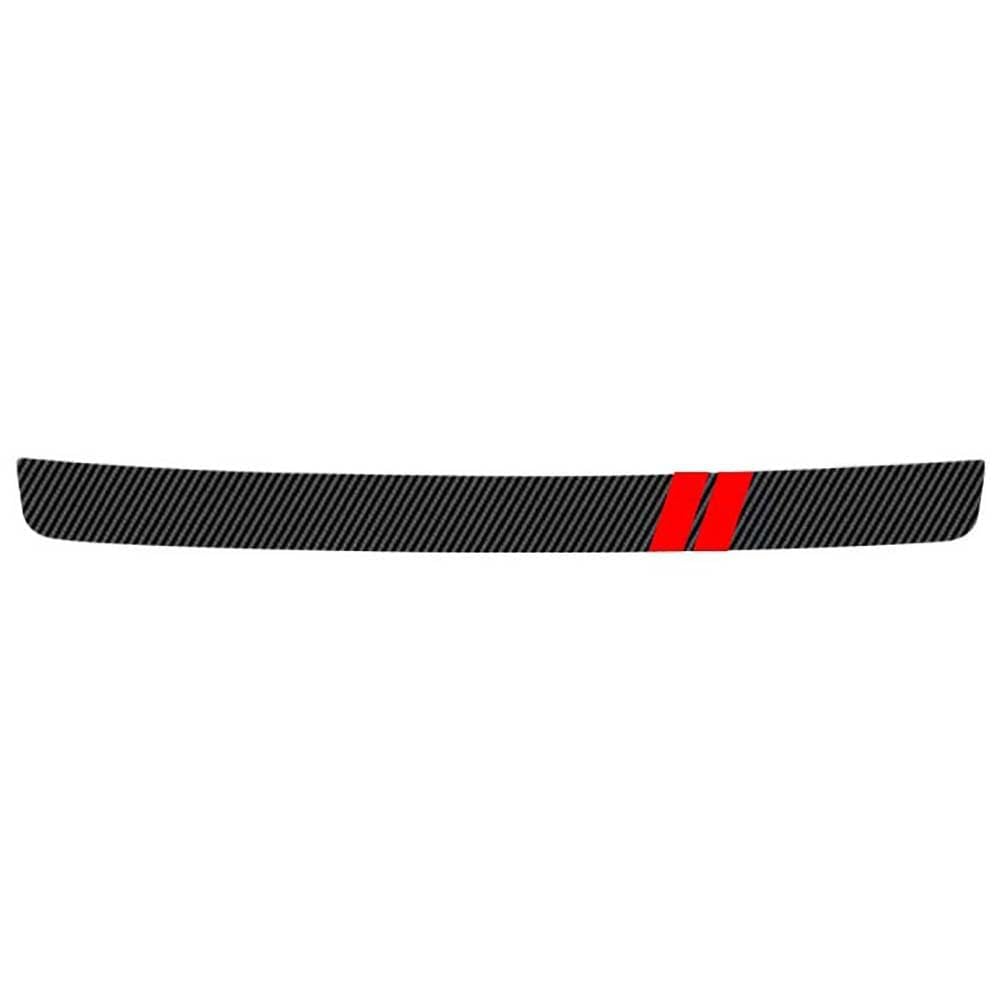 Tryagat Rear Bumper Protector for Alpine A110 E-ternite (Prototype) 2022, Boot Sill Load Edge Guard Sill Plate Sticker Body Trim Scuff Guard Cover Strip Car Accessory,Red