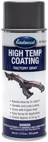 Eastwood High Temperature Resistant Factory Gray Exhaust Maniflod Coating Aerosol 11.75 oz | 1 Pack