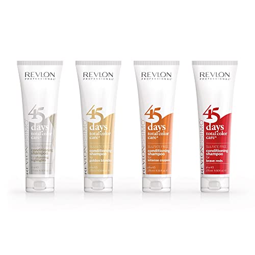 REVLON PROFESSIONAL 45 DAYS Shampooing et Après-shampooing 2en1 Protecteur de couleur HIGHLIGHTS -Blond blanc & platine