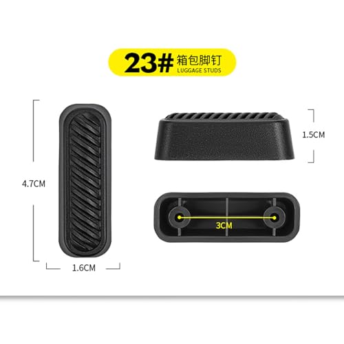 Image of Luggage Feet Pads,2 Pcs Luggage Feet Pads Luggage Replacement Part Bottom Stud Stand Suitcase Feet Pad Suitcase Stand Feet Accessories