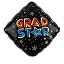 18 Inch Grad Star Black Diamond Shape
