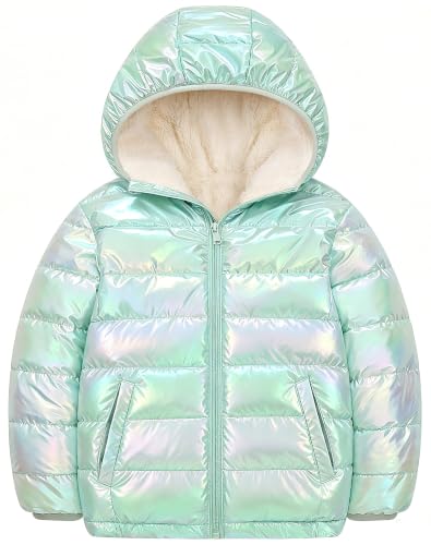 Image of Lovekider 4-12 Years Girls Hooded Puffer Jacket Warmth Padded Winter Coat