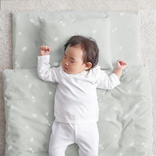 アイリスプラザ お昼寝布団7点セット 乳幼児用布団セット ふんわりとしたやさしい手触り 持ち運びらくらく収納バッグ付き 肌にやさしい綿100%使用 自宅洗濯可能 軽くてふわふわな掛け布団 風船柄グレー KFS-K7S (B0CKVCFLJX) Amazon価格推移・価格追跡