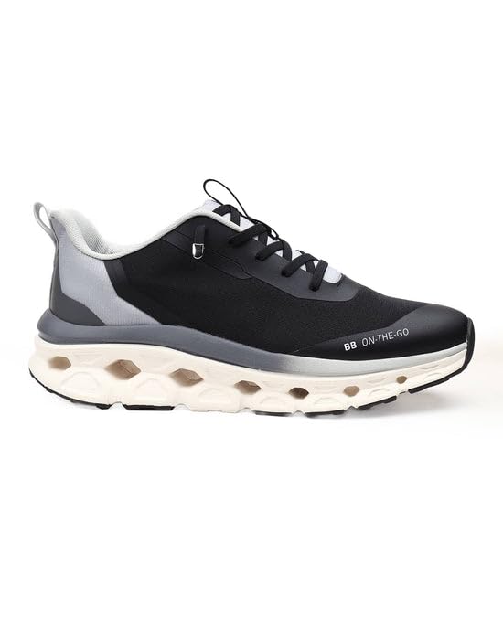 Image of Bacca Bucci BB On-The-Go Men Slip-On Walking & Running Shoes with Stretch Laces and Cushioned Sole