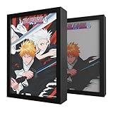 Grupo Erik Cuadro Bleach Manga - Marco Bleach con Luz Led, Decoracion Hogar Otaku | Lampara Escritorio - Regalo Merchandising Oficial : 3 Tonos de Luz y 5 Niveles de Brillo, 20x28cm