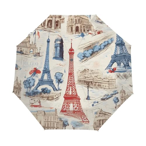 Parasol compact avec protection UV et parapluie de voyage étanche femme