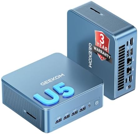 GEEKOM Mini PC IT12 MAX,Ultra 5 125U,16GB RAM,500GB SSD(Upgradeab...