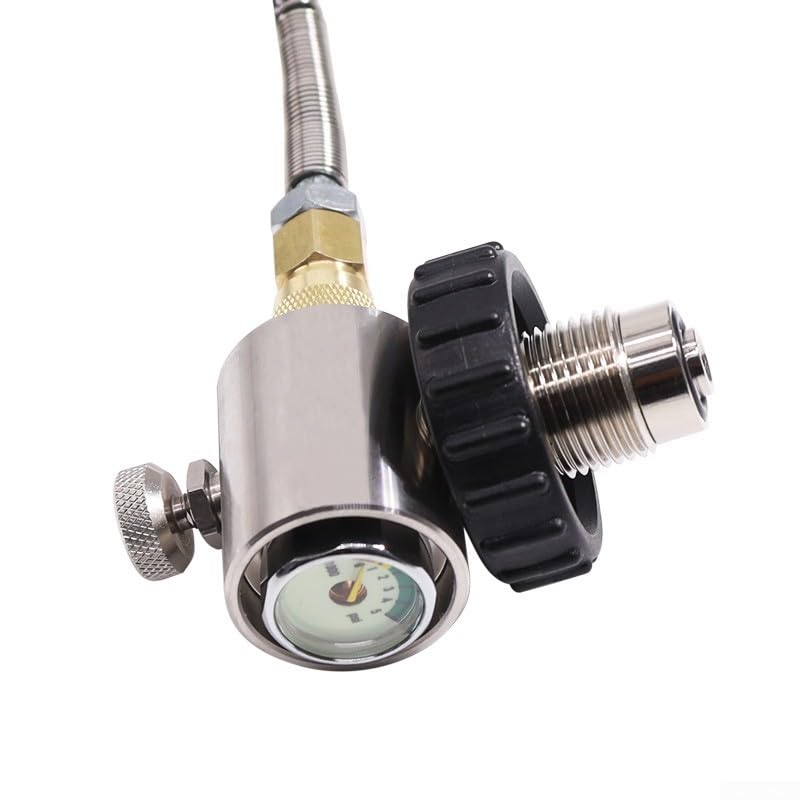 Adaptateur de remplissage manomètre plongée G5/8 tube ressort 61 cm - 6