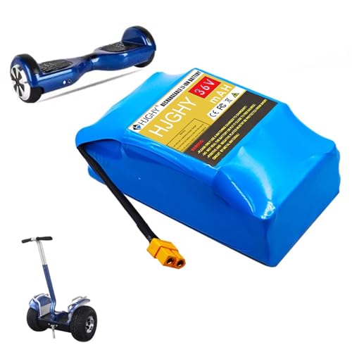 HJGHY Batterie Lithium-ION 36 V 4,4 Ah avec BMS 10S2P pour Hoverboard électrique, Scooters électriques et gyropodes. Batterie Haute Puissance 36 V 4 400 mAh.