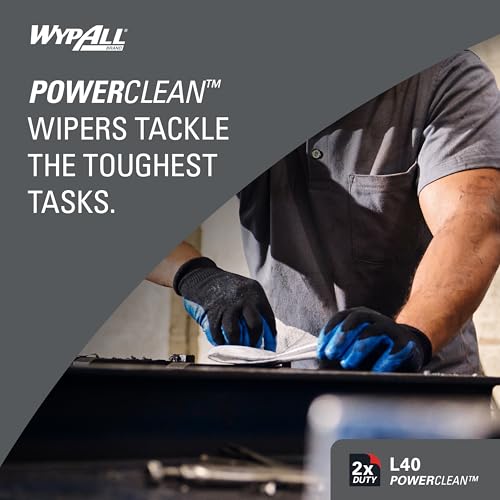 Image of WypAll PowerClean L40 Extra Absorbent Towels, 9 x 100 Sheets (05790)