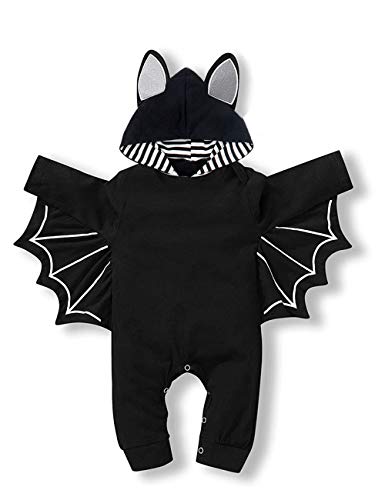 Rutoe Baby Boy Halloween Costumes Infant Bat Long Sleeve Hoodie Romper Overall Baby boy Halloween...