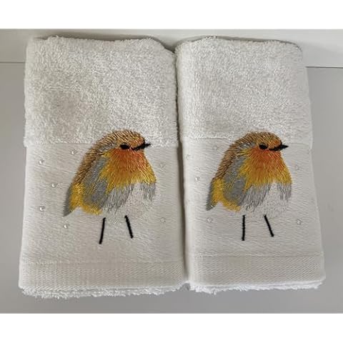 le chateau Robin Design Guest Towels - White Cover