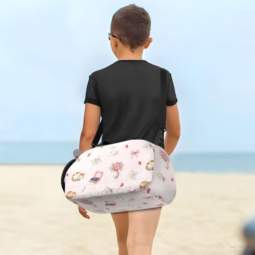 Bolsa de lona para niños y niñas para deporte, gimnasio y viajes de fin de semana 3